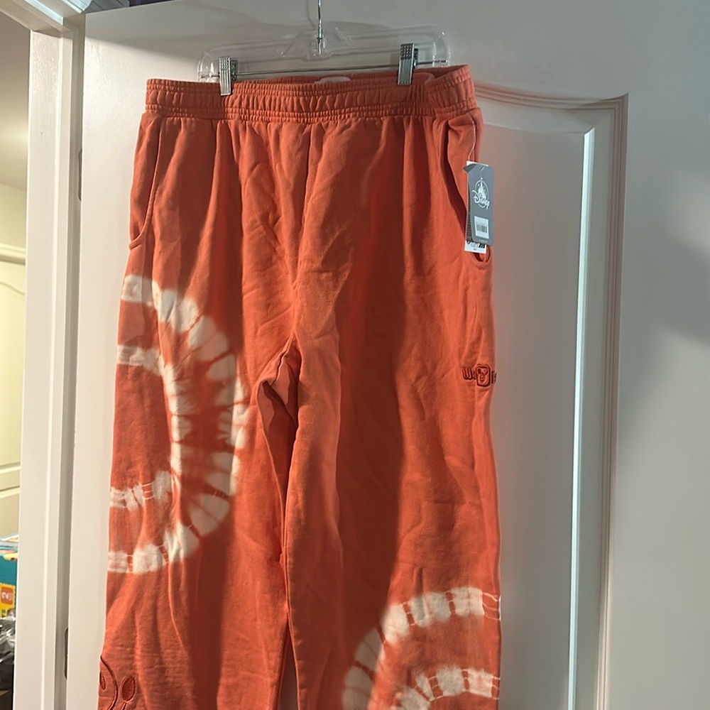 Walt Disney World Mickey Genuine Mousewear Tie Dye Sweatpants Size XL New